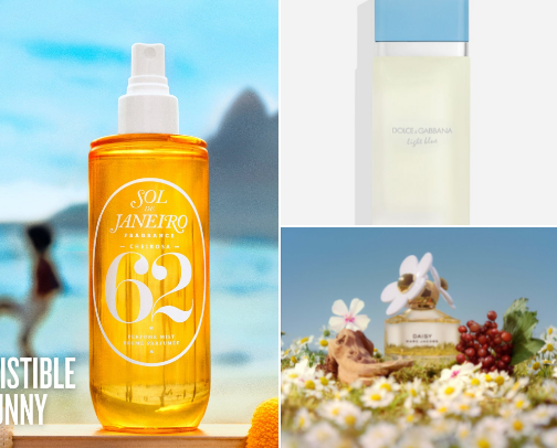 Perfume/body mist cover photo collage