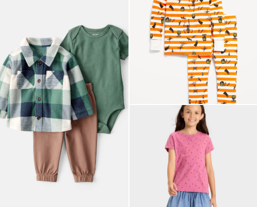 Kid/baby clothes for every day must haves cover photo collage