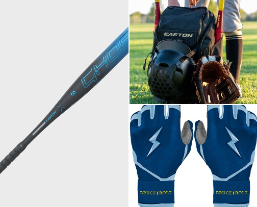 Baseball/softball gear cover photo collage