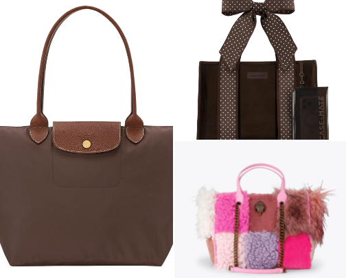 Handbags, totes, and work bags cover photo collage