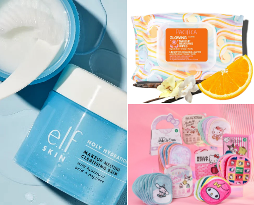 Makeup – highly pigmented, full coverage, and easy-to-use removers cover photo collage