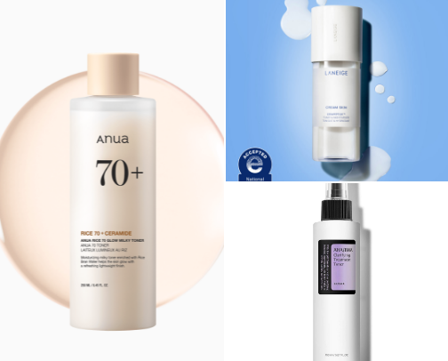 Toner recs that truly deliver hydration and calm — your skin will thank you cover photo collage