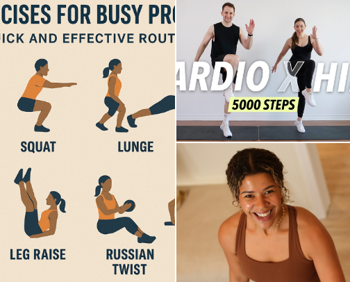 At Home Workout cover photo collage