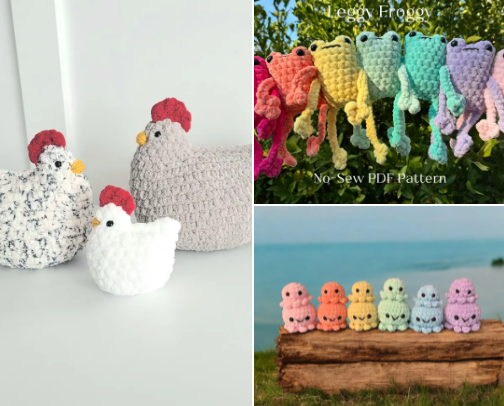 Small Crochet Patterns cover photo collage