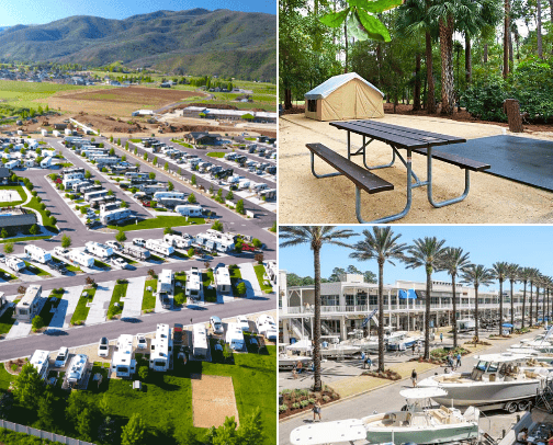 Camping and RV Adventures: Ideas and Inspirations cover photo collage