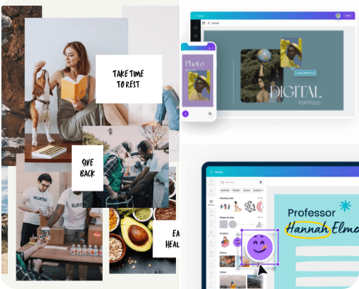 Canva cover photo collage