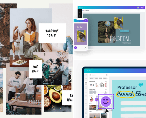 Canva cover photo collage
