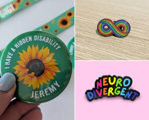 Customizable Autism Support Buttons Part 2 cover photo collage