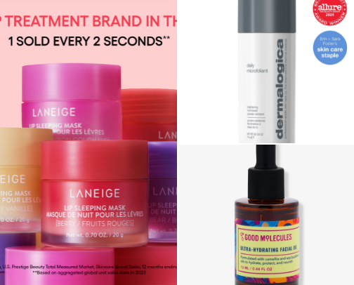 My favorite beauty recs cover photo collage