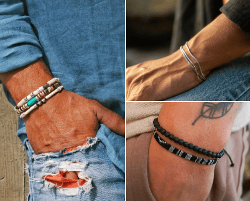 Bracelets for Men's cover photo collage