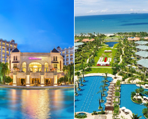 Sanya Bay, Hainan, China cover photo collage