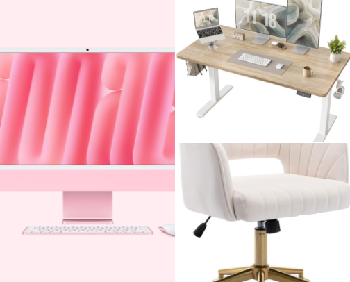 office must-haves cover photo collage