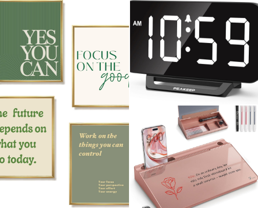 Aesthetic Study Desk Setup cover photo collage