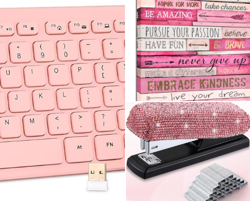 Pretty In Pink Office Edition cover photo collage