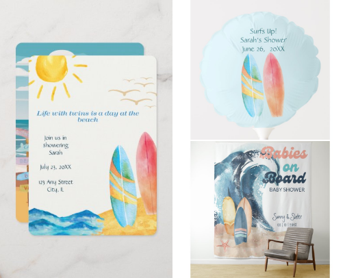 Babies on Board Baby Shower Theme Ideas cover photo collage