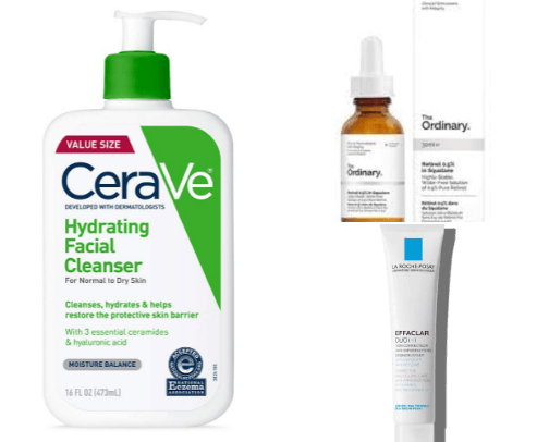 best skincare products for combination skin type✨ cover photo collage