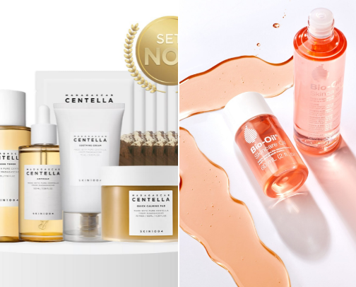 My go to skincare essentials cover photo collage