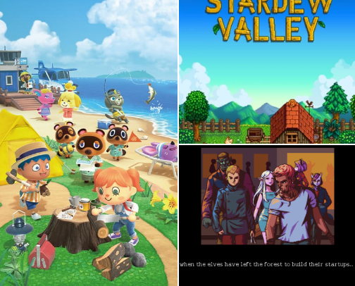 Cozy games cover photo collage