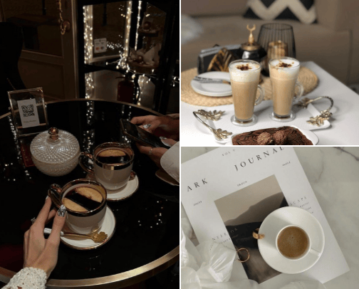 It's always time for a good cup of coffee ☕️ cover photo collage