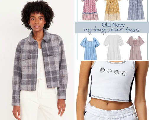 Old navy clothes cover photo collage