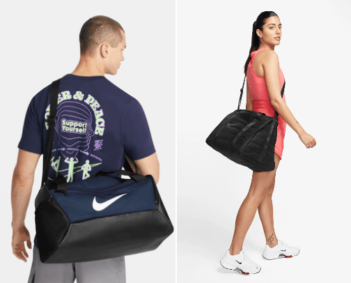 Nike (gym bags)💪 cover photo collage