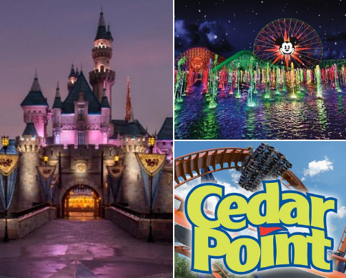 My Favorite Theme Parks cover photo collage