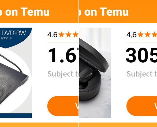 Temu finds - Tech cover photo collage