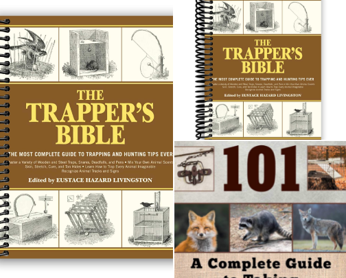 Companion reads for The Trapper's Bible: The Most Complete Guide to Trapping and Hunting Tips Ever cover photo collage