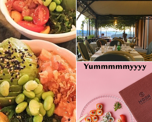 restaurants🥭 cover photo collage