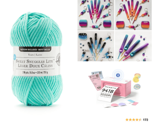 Crochet Business Items cover photo collage