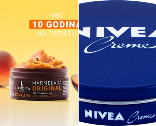 Body cosmetics cover photo collage