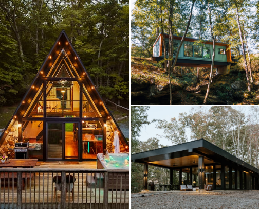 Dreamy Cabins by Moody Cabin Girl cover photo collage