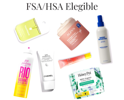 Items you can get with your HSA card cover photo collage