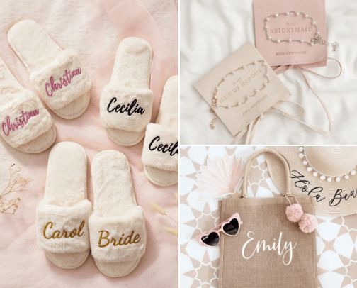 bridesmaid gifts cover photo collage