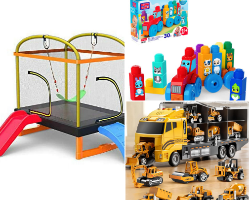 Screen-Free Toddler Play Ideas cover photo collage