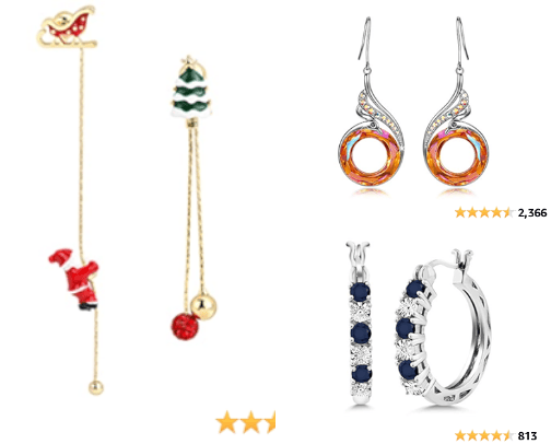 Earrings cover photo collage