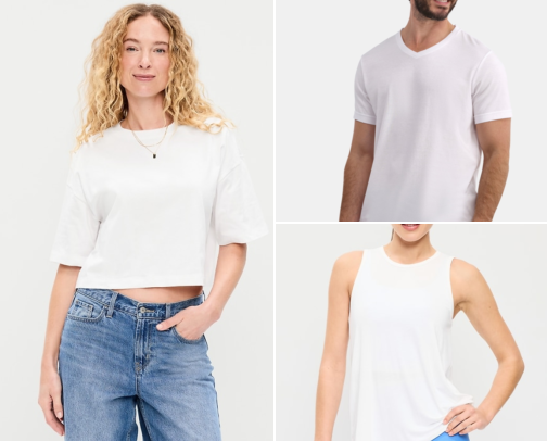 The Perfect White Tee: soft, fits perfectly, and goes with any outfit. I’ve tried it and recommend it. cover photo collage