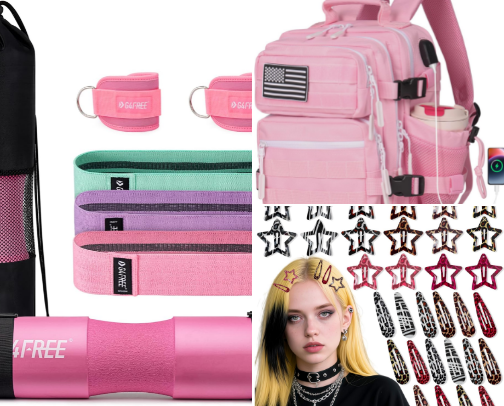 Gym girl essentials cover photo collage