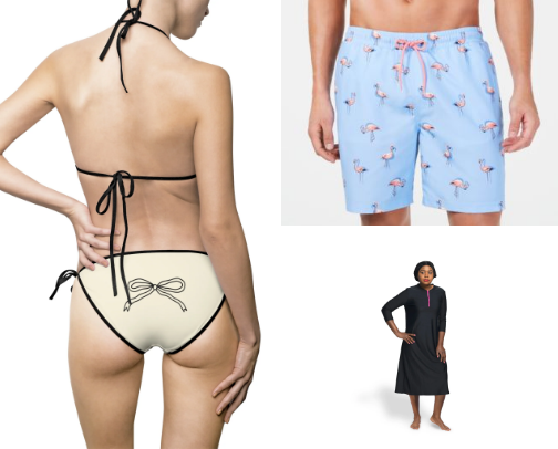 What you'll find in my closet - from an avid swimmer! cover photo collage