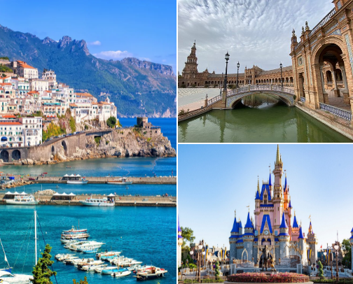 My DREAM vacations cover photo collage