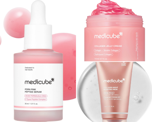 Beauty in her 40’s skincare and makeup cover photo collage