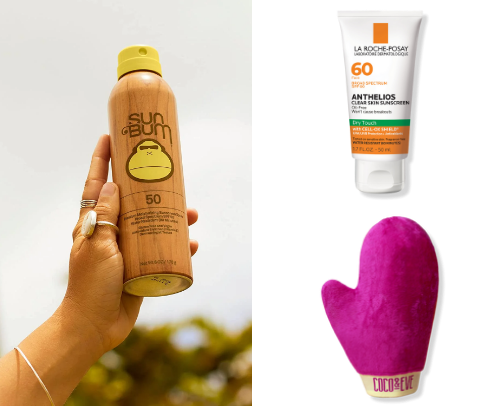 suncare & tanning☀️ cover photo collage