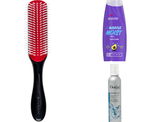 Curly hair must haves cover photo collage