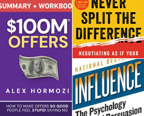 Books That Will Turn You Into a Sales Machine (And Make Your Competitors Irrelevant) cover photo collage