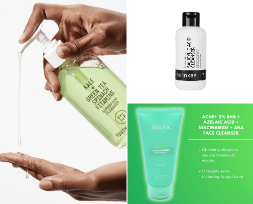 Skincare routine for oily skin cover photo collage