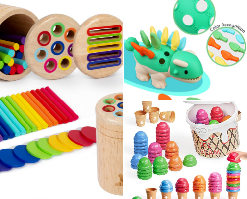 Fine Motor Skills Toddler Toys cover photo collage