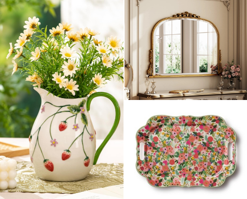 Girly Wedding Registry cover photo collage