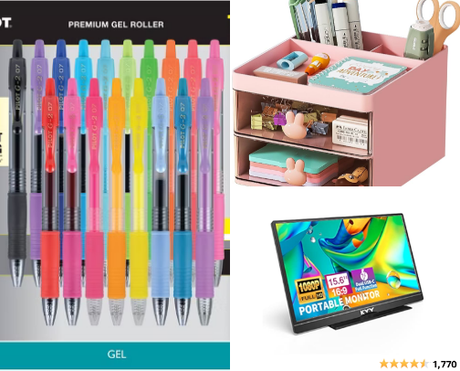 school supplies cover photo collage