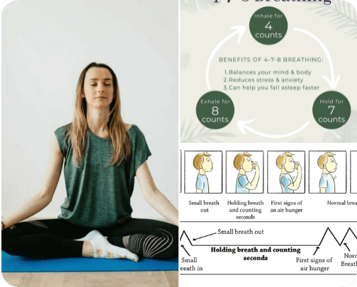Breathing Techniques for Relaxation and Focus That Actually Work! cover photo collage