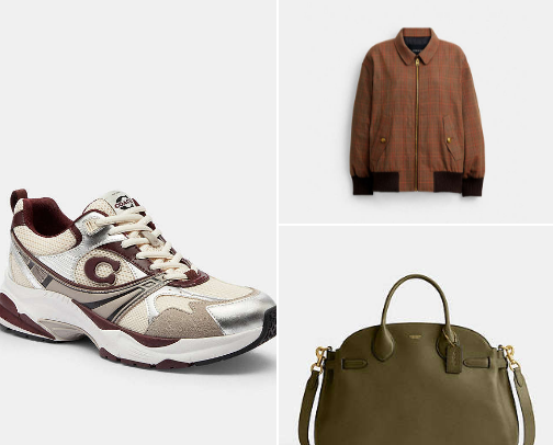 Cool girl autumn vibes from Coach Fall 2025 collection cover photo collage